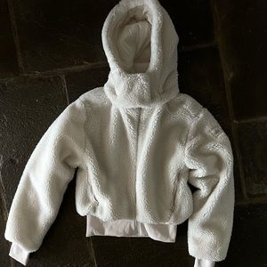 Alo Foxy Sherpa Jacket Ivory Size Small